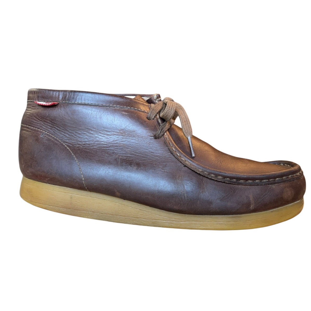 Clarks Wallabees Brown Oiled Leather Chukka Desert Boot