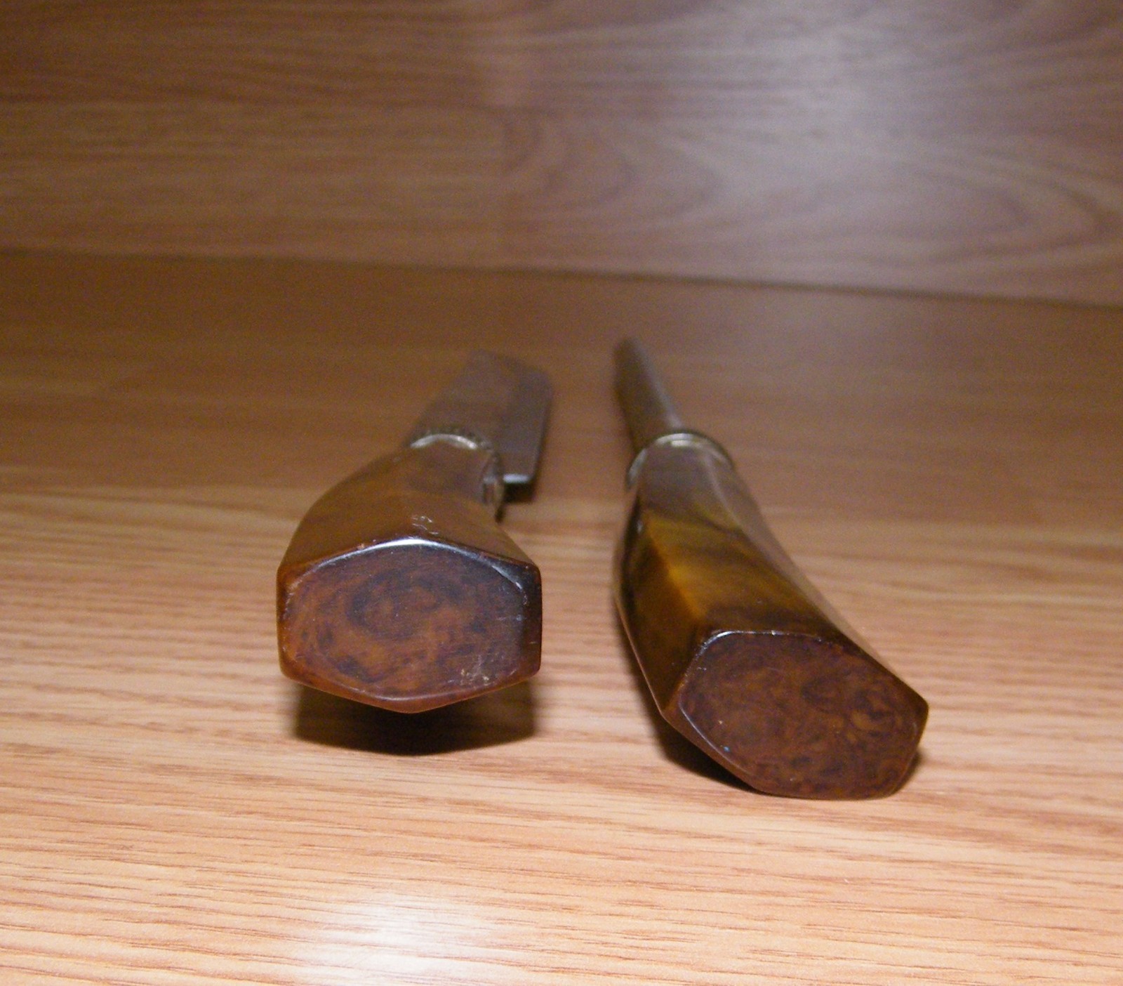 Stainless Steel Empire Sheffield England Knife & Sharpener With Brown