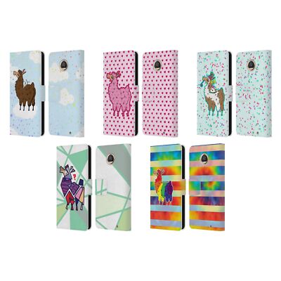 OFFICIAL GRACE ILLUSTRATION LLAMA LEATHER BOOK WALLET CASE FOR MOTOROLA PHONES