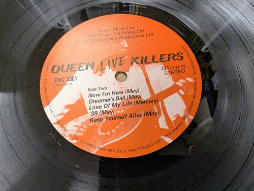 EMC 3302 2x12" 33RPM '79 QUEEN "LIVE KILLERS" Gatefold Double LP EX - Picture 3 of 14