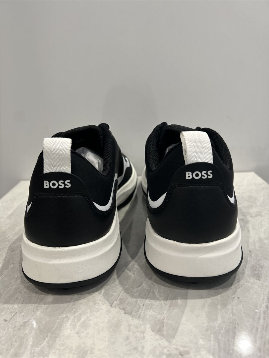 EU39 Hugo Boss Cedric Golf Trainers ブラック Hugo Boss Cedric_Runn_lymx Black 50480883-005 | eBay
