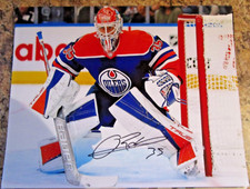 OLIVIER RODRIGUE SIGNED 8X10 MATTE PHOTO EDMONTON OILERS (E)