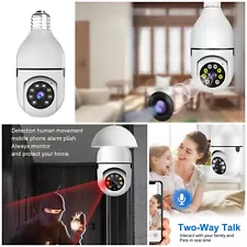 Wireless Security v380 1080P IP E27 Light Bulb Camera Wi-Fi IR Night Smart Home