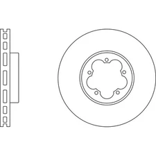 Apec Blue Brake Disc - Front SDK6735 Fits Ford Transit and Transit Custom