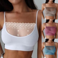 Women Seamless Comfort Bra Sports Style Crop Top Vest Shapewear Stretch Tank Top
