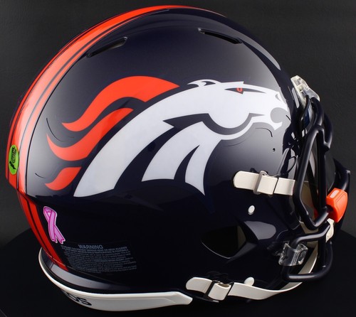 DENVER BRONCOS NFL Riddell Speed Full Size AUTHENTIC Football Helmet - Picture 4 of 6