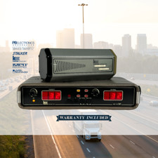 POLICE DASH RADAR KUSTOM KR-10SP MOVING AND STATIONARY. INCLUDES FORK, WARRANTY