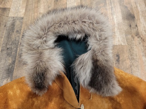 Skookum Brand Smoked Moosehide Anorak Parka, Wool Liner, wolf ruff, XL | eBay