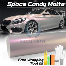 Space Candy Matte Gray Red Metallic Auto Sticker Decal Vinyl Wrap Sheet Film DIY