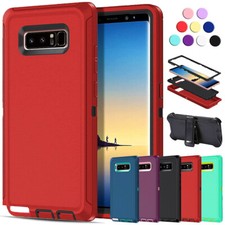 For Samsung Galaxy Note 8 Shockproof Rugged Defender Hard Case Cover w/Belt Clip