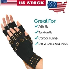 Unisex Women Men Arthritis Finger Gloves Therapeutic Compression