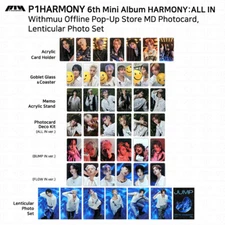 P1Harmony 6th Mini Album ALL IN Offline Pop Up Withmuu MD Set Photocard Postcard