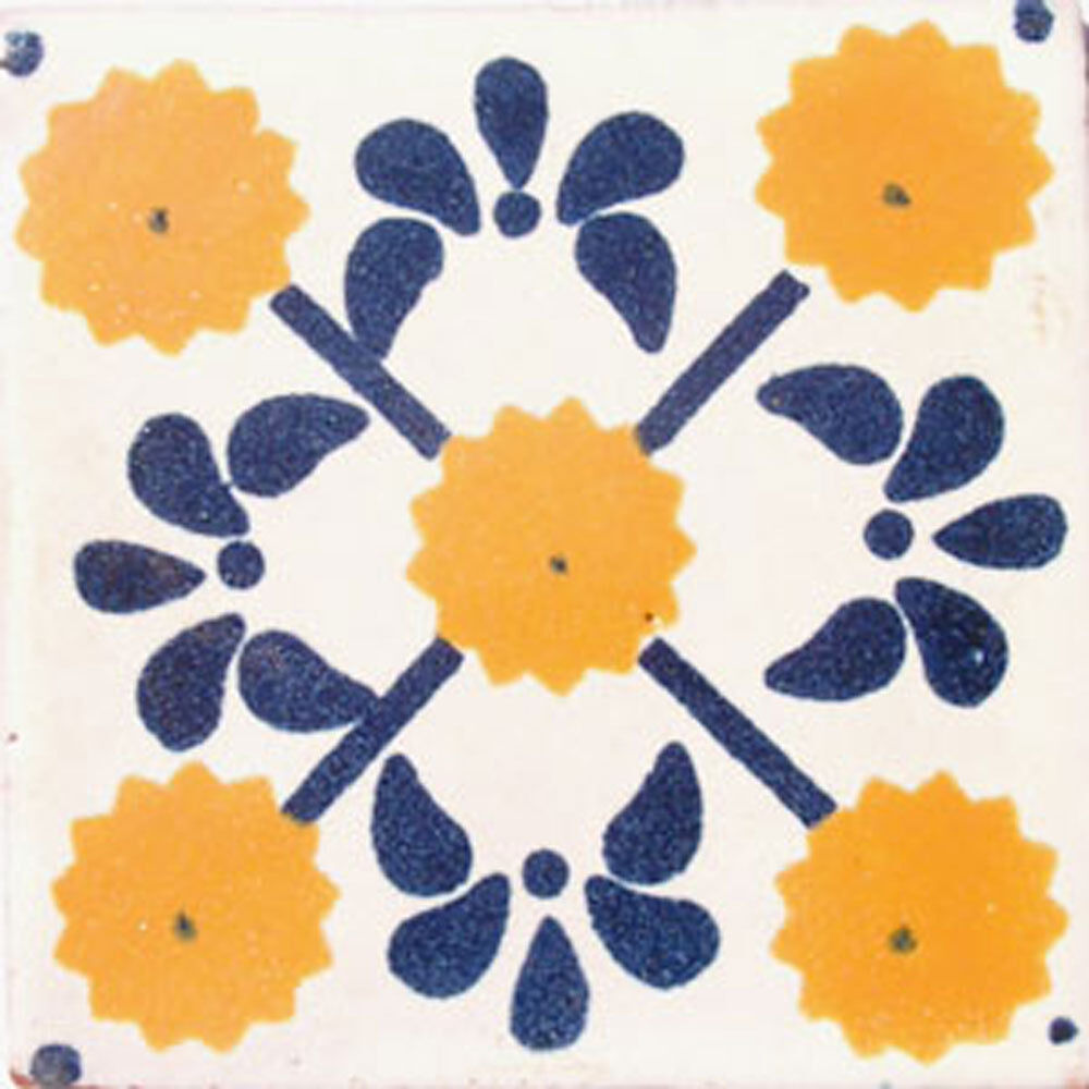 #C030 Mexican Tile Long-awaited sample Ceramic Handmade GET Ranking TOP18 MANY A 4x4 inch