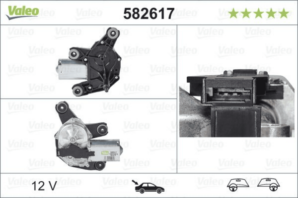 Wischermotor Hinten FüR Fiat Abarth Grande Punto EVO Van Kasten/SchräGheck-image