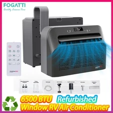 RV Window Air Conditioner 6500BTU with Remote Control -Certified Refurbished