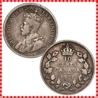 Canada - 10 Cents - 1921 - KM#23a - Silver .800 - 0.060 ASW