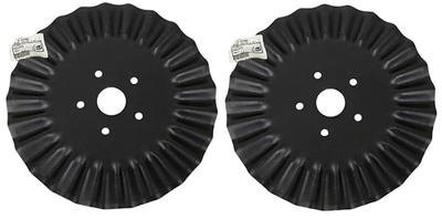 ルーターインドラシューテ　ボウル 2 PK) 25 Wave Flute Disk Coulter Blade A72680 John Deere DB120
