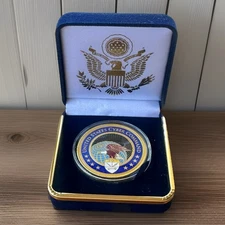 US CYBER COMMAND-Department of Defense Challenge Coin USCYBERCOM W/ Velvet Case