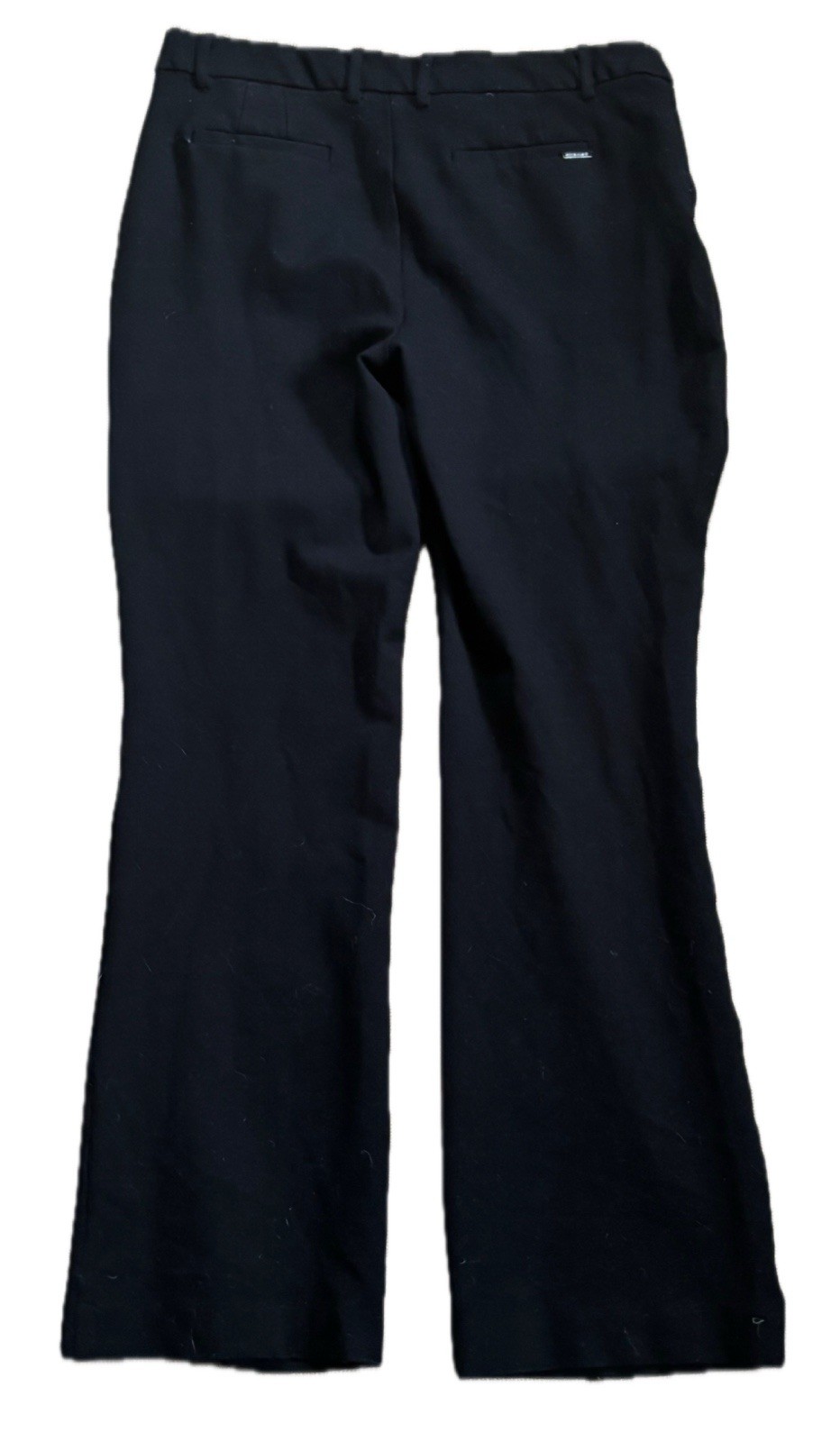 Anne Klein Solid Black Pants Fits Medium Neutral … - image 4