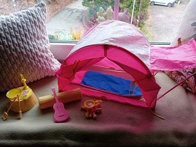Barbie Mattel Freizeit Camping Spaß Set 1993 Zelt Outdoor Vintage 90er