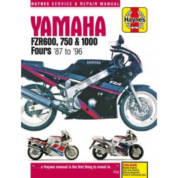 Yamaha Motorrad FZR600, 750 Und 1000 Fours (1987-1996) Reparaturhandbuch Haynes-image