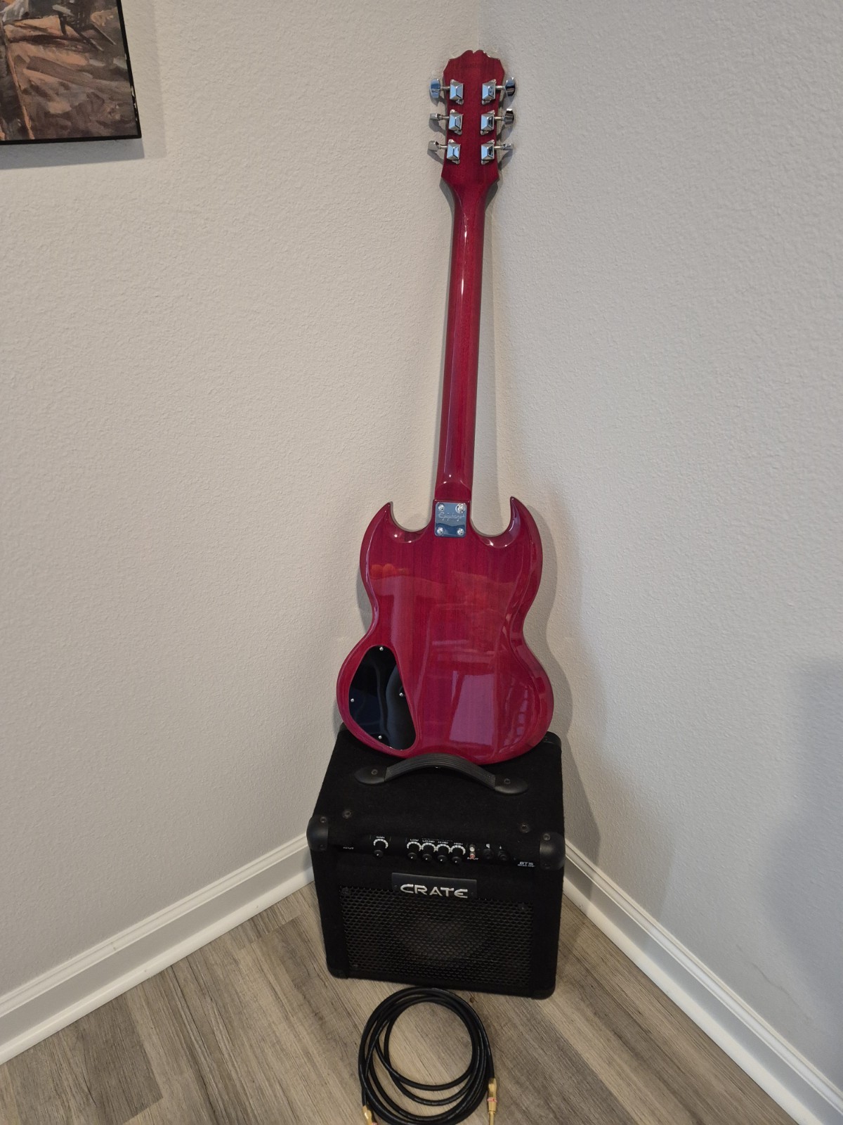 Epiphone Special SG Electric Guitar Red Solid Right-Handed w/ Amplifier & Cable