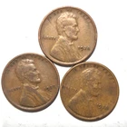 1928 P, D, S, Lincoln Wheat Cent, Penny, Fine Condition