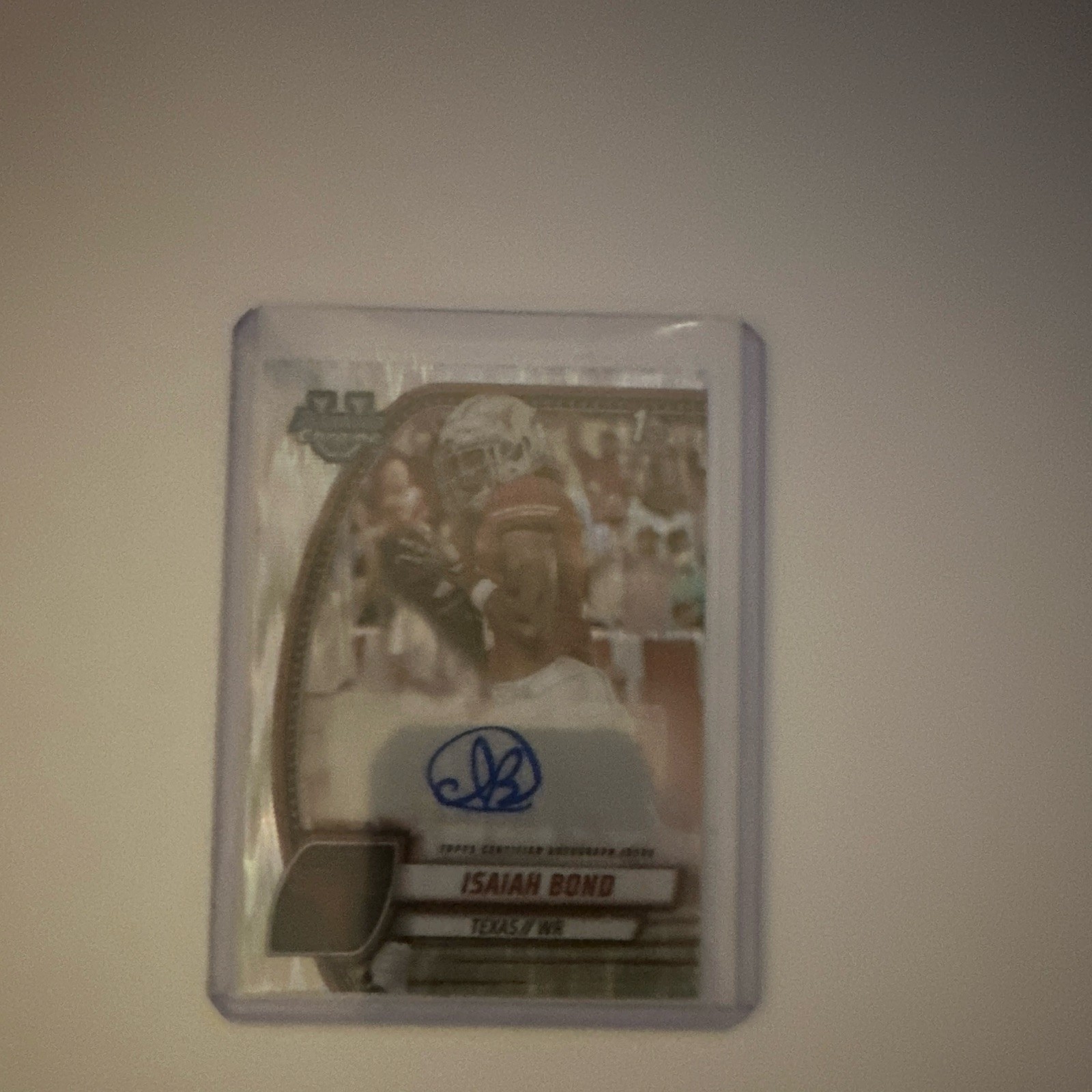 Topps 2024 Bowman University Chrome Isaiah Bond Texas Auto PA-IBO Insert