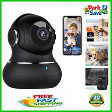 2K HD Indoor Security Camera - 360 Wi-Fi Pet Monitor with Night Vision