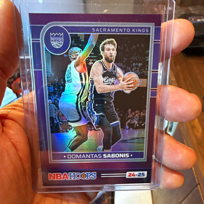 Panini 2024-25 NBA Hoops Domantas Sabonis #209 Purple Prizm /249 Kings