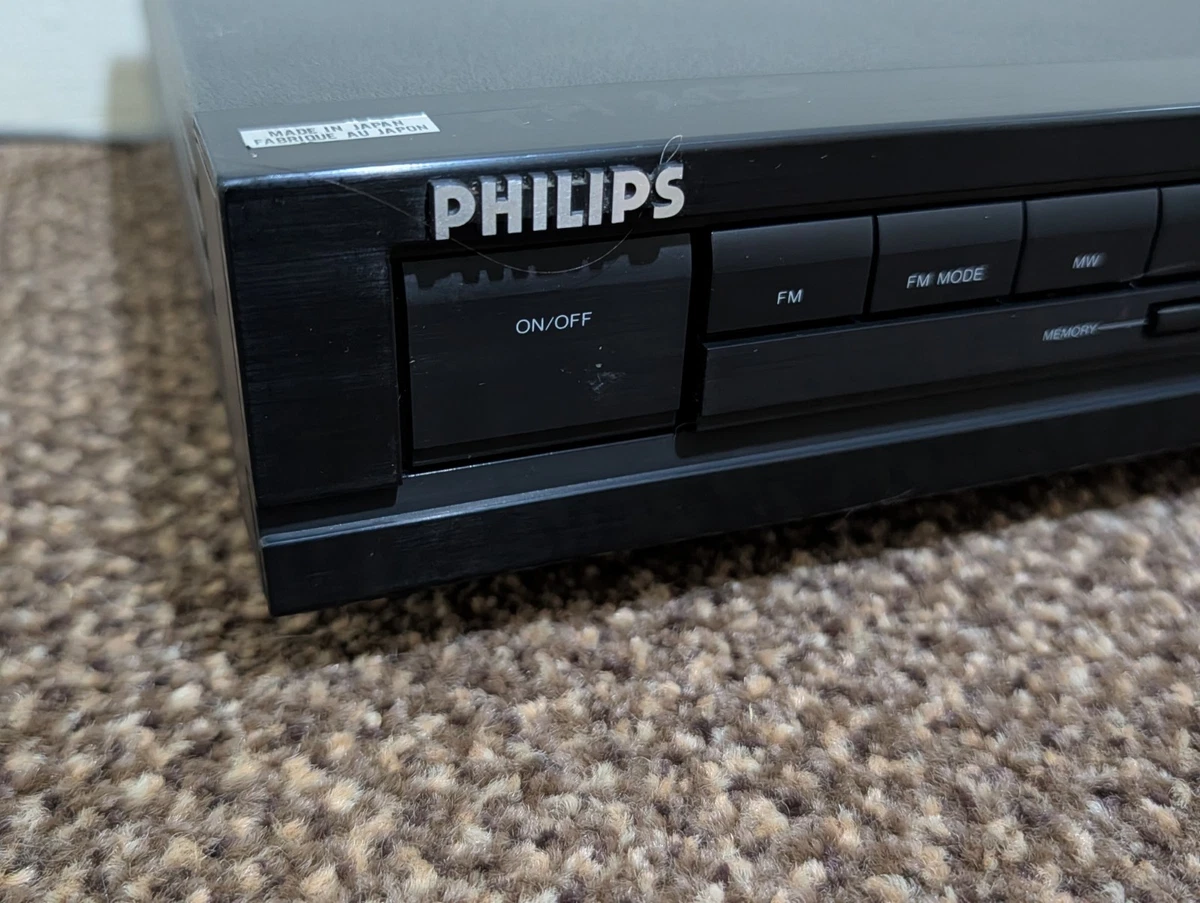 Sintonizador estéreo digital sintetizado vintage Philips FT690/05R AM FM HiFi separado