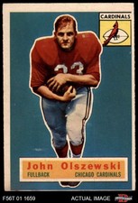 1956 Topps #106 John Olszewski Cardinals-FB SHORT-PRINT California Berk 2 - GOOD