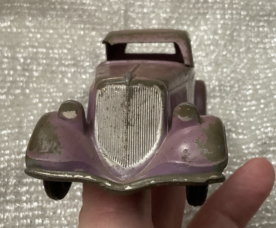 Hubley 404 Purple 1934 Ford Coupe Vtg See Pics Toy Collectible
