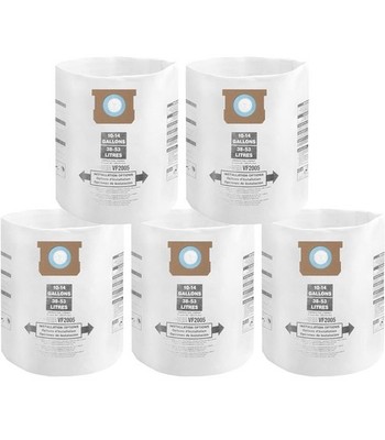 for Shop Vac Bags 10-14 Gallon, Type F 90662 9066200 9066233; Type I 90672 90...