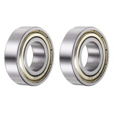 Image of 2pcs 6003-ZZ Deep Groove Ball Bearings, Chrome Steel ABEC5 Bearing 17x35x10mm