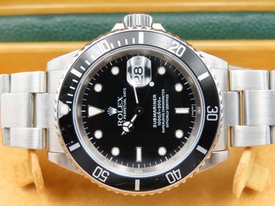 1999 Rolex Submariner Date 16610 40mm Men's Vintage Automatic Wristwatch w/ Box