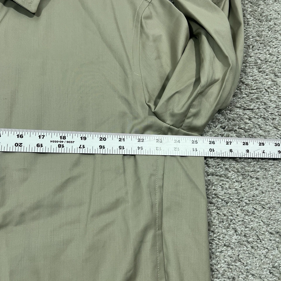 Chaqueta Brioni Para Hombre Ligera Informal Cremallera Completa 100% Lana Italia Talla XL Beige Foto 4 de 4