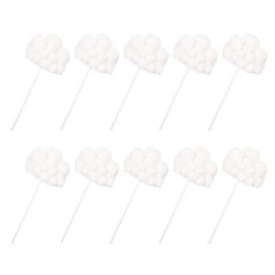 10Pcs White Paper Cloud Cupcake Toppers for Wedding Birthday Party Decor