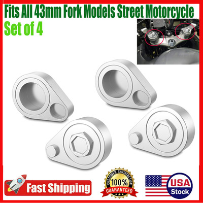 2X 43mm Forks Handle Bar Riser Kit For Honda Blackbird CBR1100XX VFR8000 YZF R6