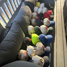 Baseball A collection of 22 caps with badges