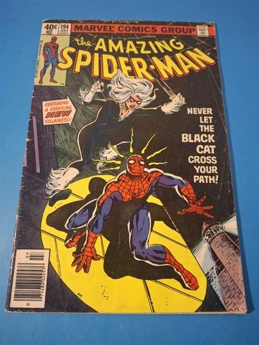The Amazing Spider-Man #194 & 195 Newsstand Variant (Marvel  1979) VG RANGE