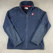 Chic Fil A Jacket Womens Medium Blue Fleece Full Zip Oobe Team Employee Issue