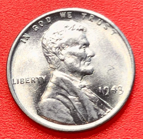 1943-P Lincoln Wheat Cent Penny GEM BU From an Original Bank Roll