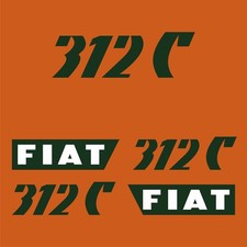Kit Adesivi di Ricambio per Trattore Fiat 312 C Vinile Stickers Decalcomanie