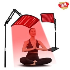 Red Light Therapy for Face and Body, Red Infrared Light Therapy Lamp with Sta...