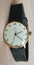 HAMILTON 61008-4 Klassik dünne HAU vergoldet Armbanduhr ! Vintage RAR