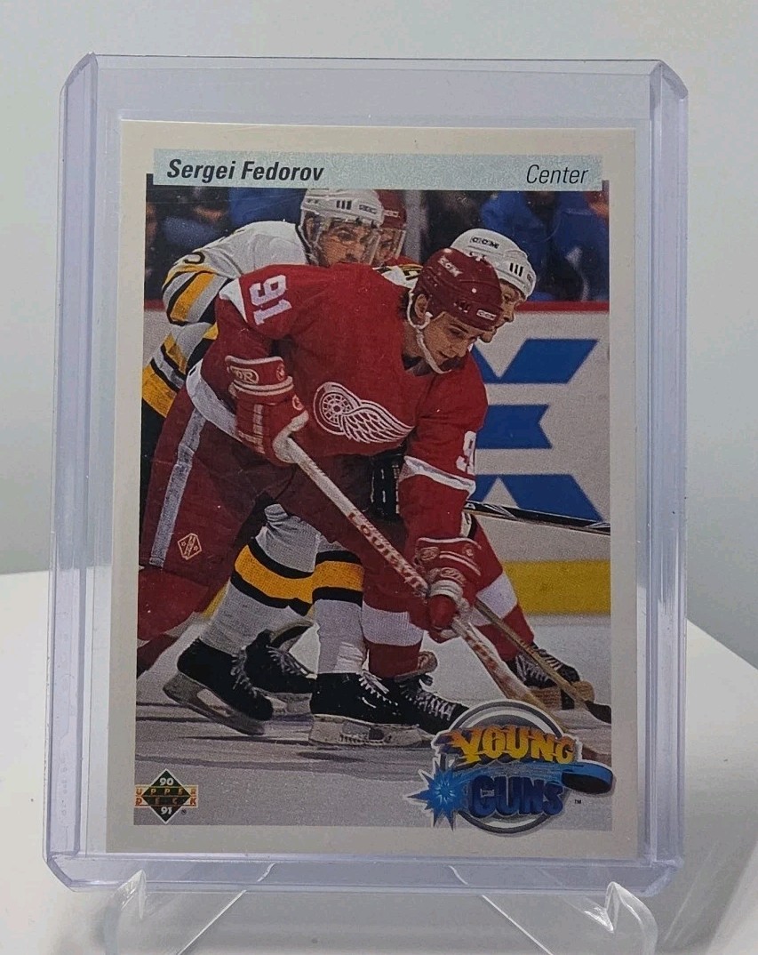 1990-91 Upper Deck Young Guns Sergei Fedorov #525 (RC) Detroit Red Wings NHL
