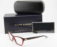 NEW RALPH LAUREN RL 6160 5632 RED HAVANA AUTHENTIC FRAMES EYEGLASSES 51-16
