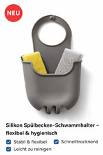 Schwammhalter Spülbecken Waschbecken Organizer  Silikon 2 Stück Dusche Bad Küche