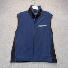 Northwestern Memorial Hospital Fleece Vest Womens Small Blue Full Zip Pockets